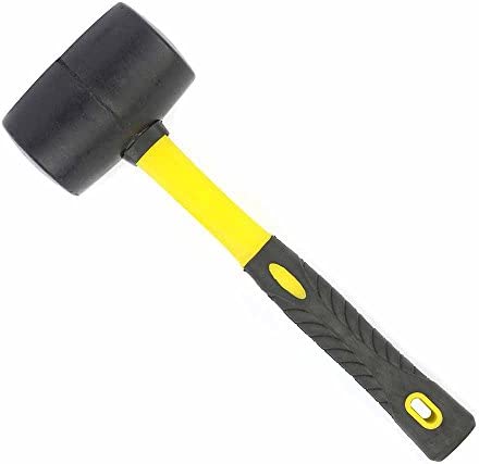 25mm Mini Small Rubber And Nylon Head Face Mallet Hammer Handle Shaft